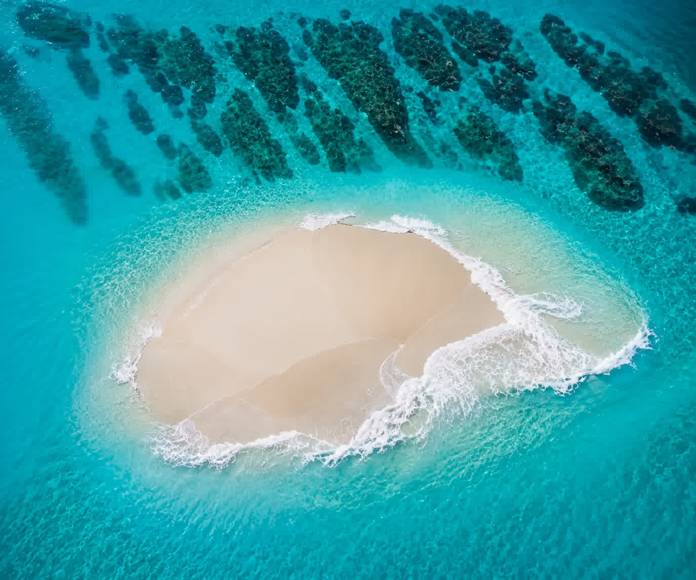 Îlot de sable blanc à Mayotte